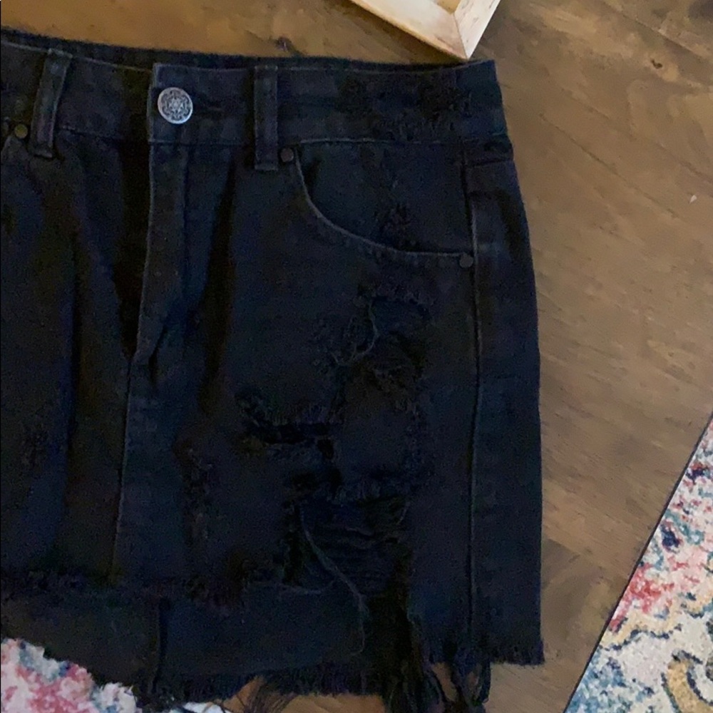 Fringed Black Skirt 🔥